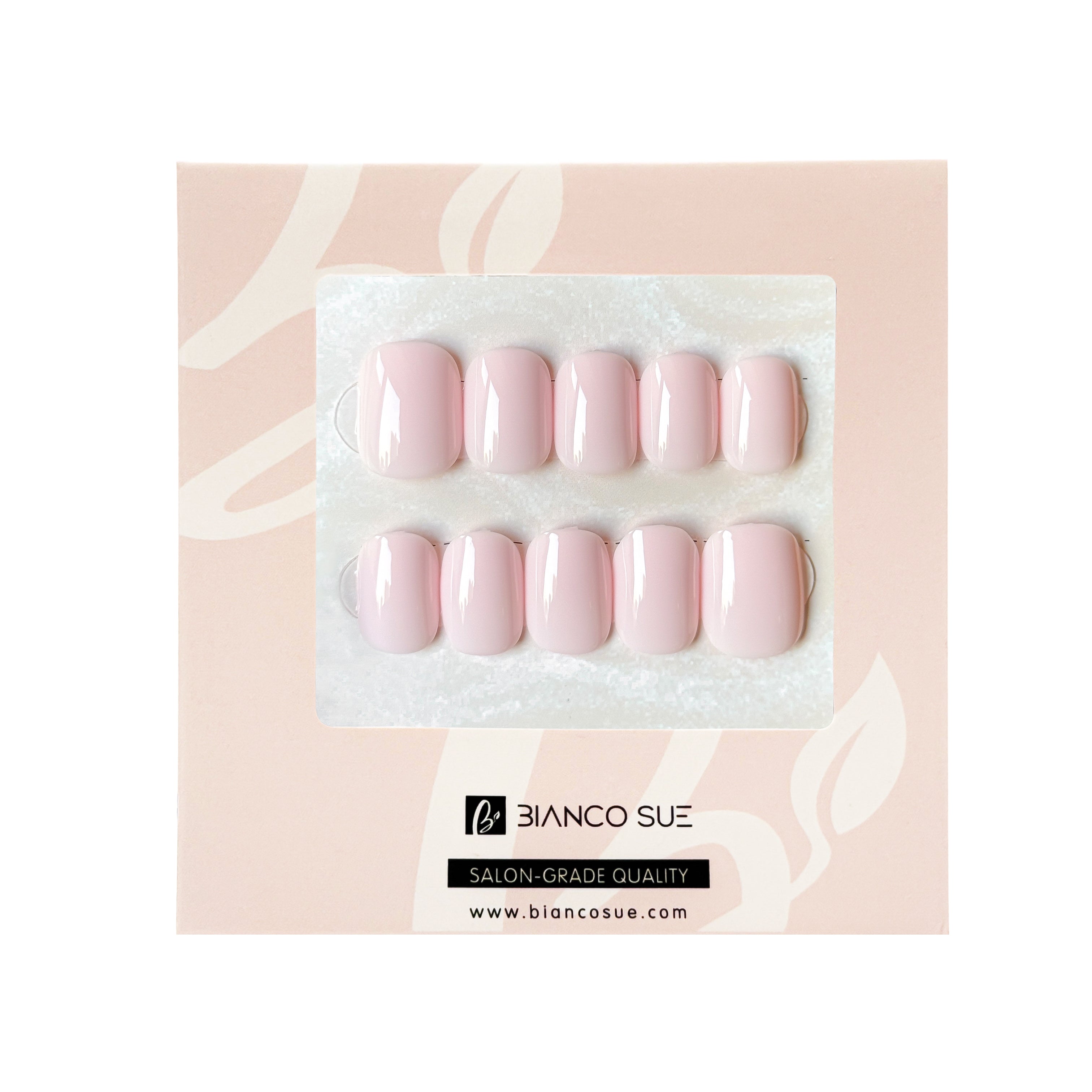 "Cherry Blossom Extra-Short Squoval Pink Press-On Nails Kit – Soft, sweet, and effortlessly chic, these extra-short squoval nails come in a delicate pink shade that’s perfect for any occasion. Offering a subtle yet polished look, this press-on kit is easy to apply, giving you a clean, natural manicure in no time."