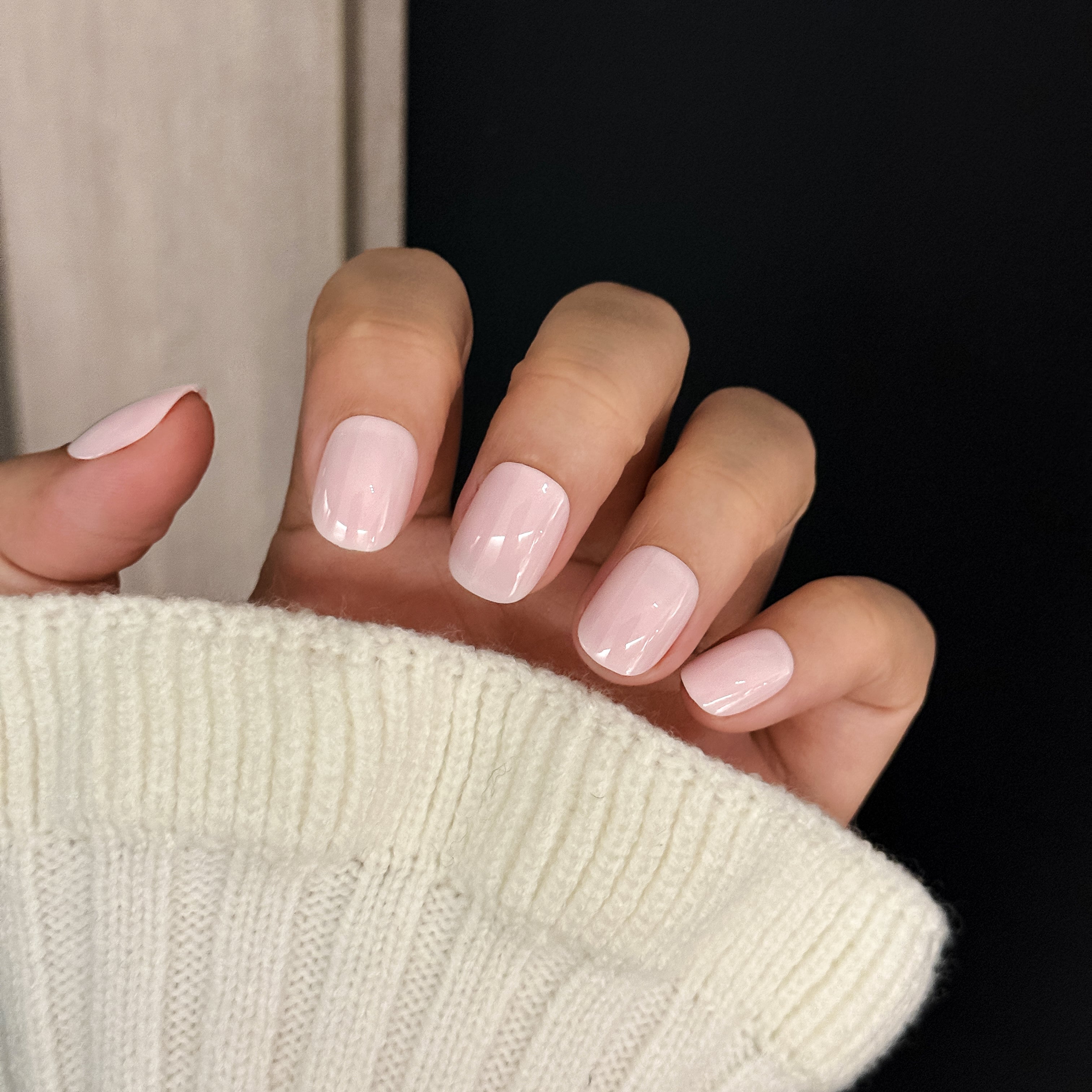 Salon Quality Press-on Nails Kit-Extra-Short Squoval Pink