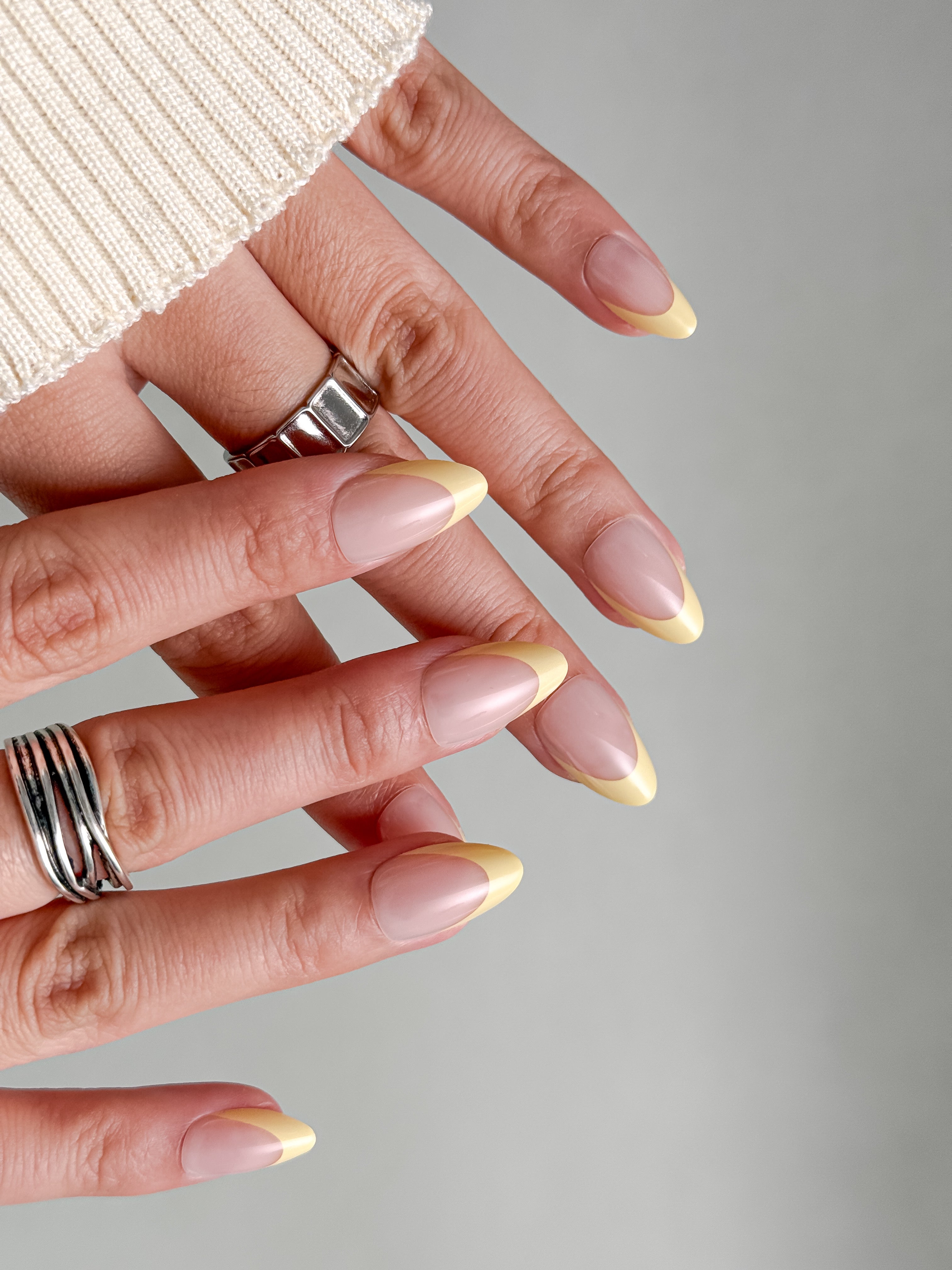 Soft Pastel French Nails That Shine