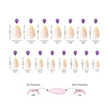 Vivid V | Salon Quality Press-on Nails Kit - Short Almond White French V-Tip