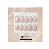 Barely Pink – Super Short Almond Shape | Salon Quality Press-on Nails Kit – Sheer Nude Pink Nails