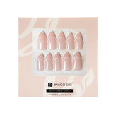 Chic Curve-Medium Almond Pink French Tip Press-on Nails Kit