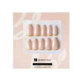 Crowned Rose-Short Almond Cuticle French Gold Tip Press-on Nails Kit