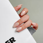 Salon Quality Press-on Nails - Short Almond Cuticle French Gold Tip