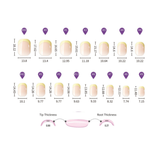 Midnight Edge | Salon Quality Press-on Nails Kit - Extra Short Squoval Sharp Black French Tip