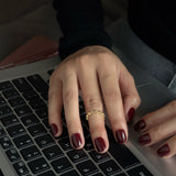 Merlot Noir -Extra Short Squoval Shape