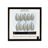 Ivory Film | Salon Quality Press-on Nails Kit – Short Almond Soft Ivory Nude