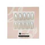 Ivory Film | Salon Quality Press-on Nails Kit – Short Almond Soft Ivory Nude