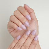 Lilac Haze – Super Short Almond Shape | Salon Quality Press-on Nails Kit – Pastel Lilac Nails