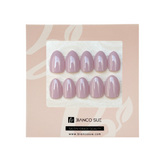 Lilac Haze – Super Short Almond Shape | Salon Quality Press-on Nails Kit – Pastel Lilac Nails