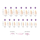 Glacial Glow | Salon Quality Press-on Nails Kit- Medium Almond Cat-Eye Blue