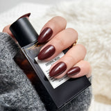 Merlot Noir- Short Almond Dark Red Press-on Nails Kit