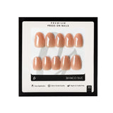 Mocha Muse- Short Round Nude Pink Press-on Nails Kit