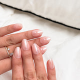 Mocha Muse- Short Round Nude Pink Press-on Nails Kit