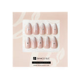 Pink Belle- Short Almond Ombre Pink with Bow Accents Press-on Nails Kit