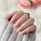 Pink Milk | Salon Quality Press-on Nails Kit – Short Almond Soft Nude Pink