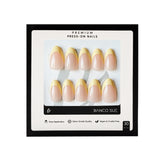 Suny Tips- Short Almond Yellow French Tip Press-on Nails Kit