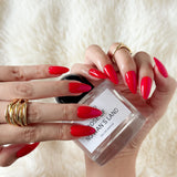 The Red | Salon Quality Press-on Nails Kit – Medium Almond Classic Bright Red