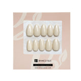 Vanilla Drop | Salon Quality Press-on Nails Kit – Short Almond Creamy Nude White